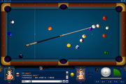 Stand-alone version of American billiards game