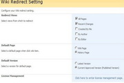 SharePoint Wiki Redirect