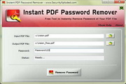 Instant PDF Password Remover