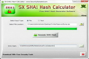 SX SHA1 Hash Calculator