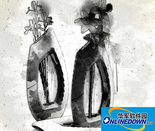 Ink Art Photoshop Action photo to ink art painting action plug-in screenshot