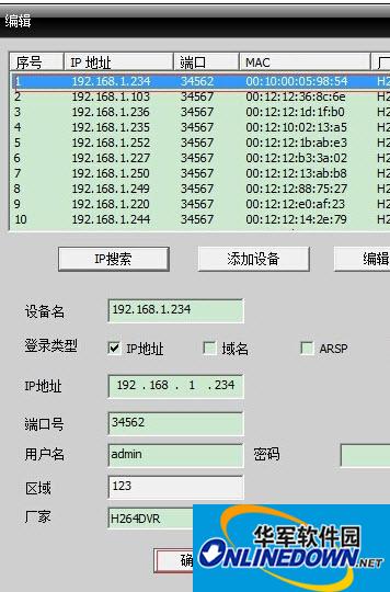 Screenshot of CMS network video surveillance centralized management software