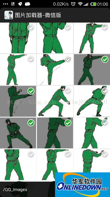 Screenshot of Android super high imitation WeChat picture selector