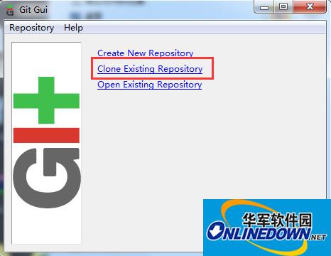Git gui (git client) 64-bit screenshot
