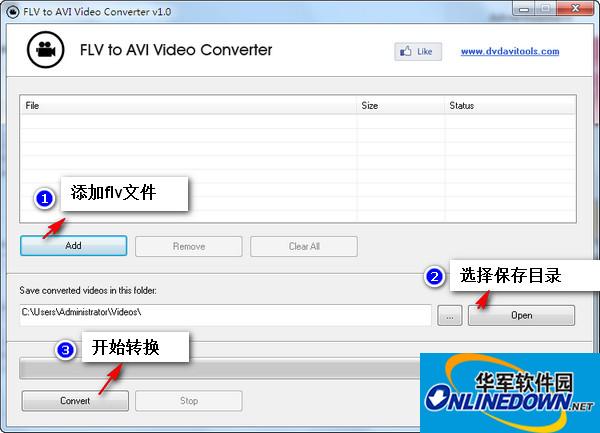 FLV to AVI Video Converter