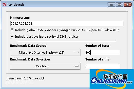 DNS lookup tool (Namebench)