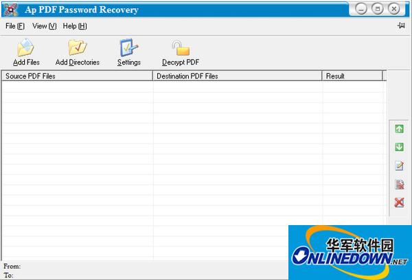 PDF password recovery tool