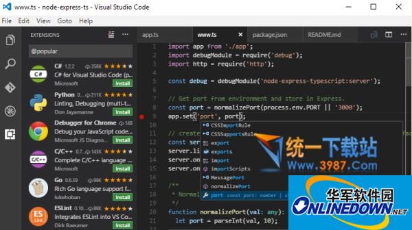 Visual Studio Code (Microsoft code editor)