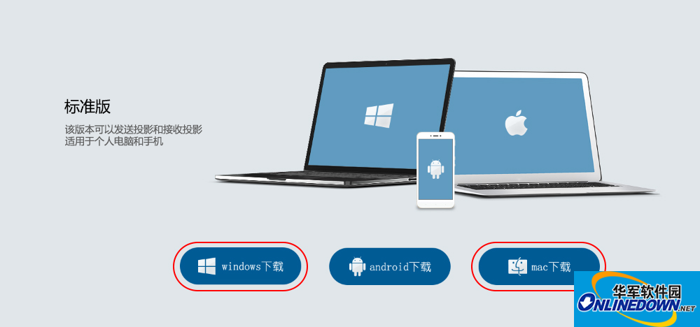 One-click projection of computer screenshots