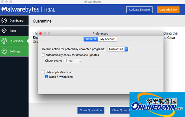 Malwarebytes Mac version screenshots