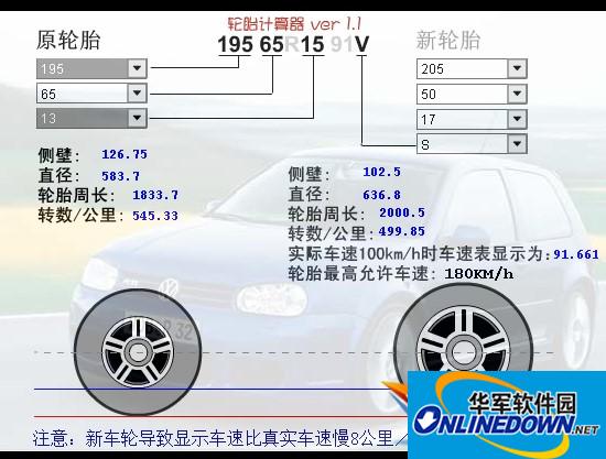 Tire Calculator Software