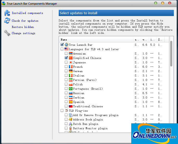 Screenshot of mac theme beautification tool Mountain Lion Skin Pack