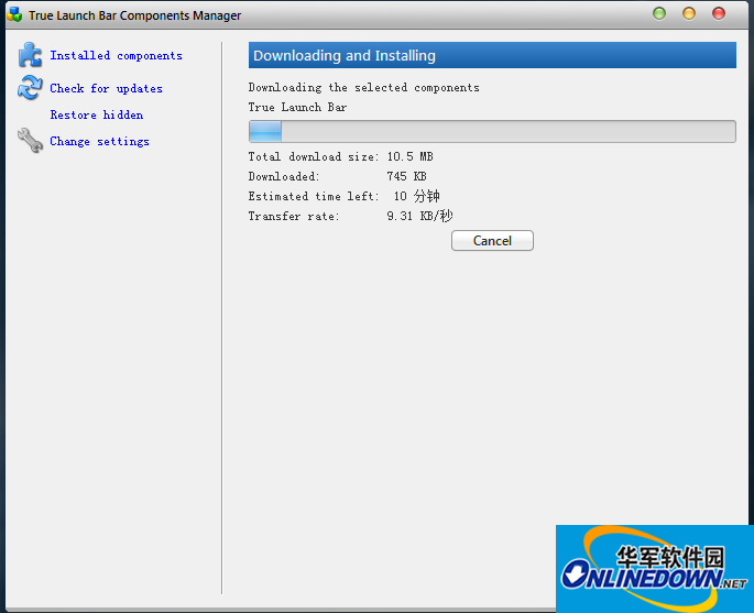 Screenshot of mac theme beautification tool Mountain Lion Skin Pack