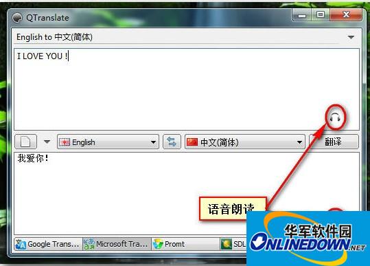 Translation software QTranslate