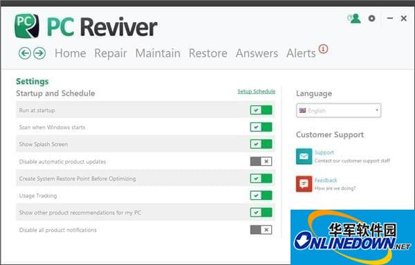 PC Reviver (computer optimization and maintenance tool)