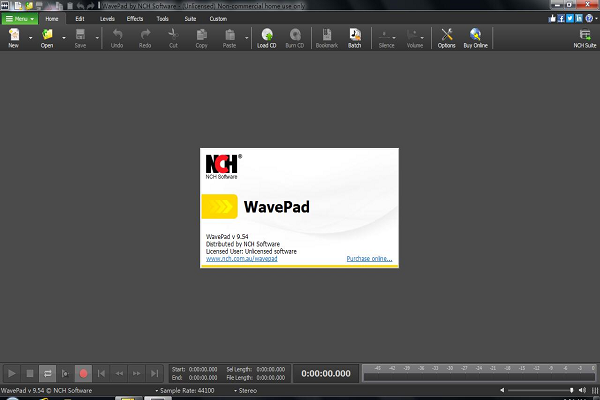 NCH WavePad audio editing