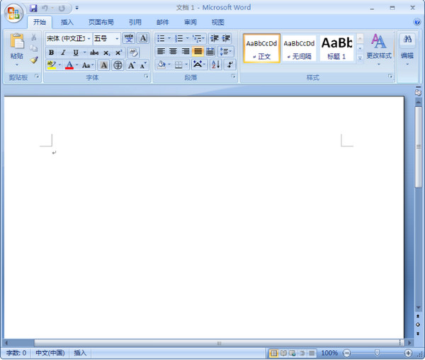 Microsoft Word 2007 screenshot