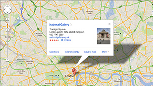 Google mobile map directory