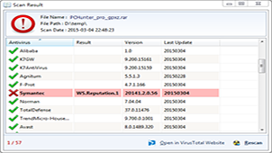 Online virus checking encyclopedia
