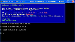 How to use dosbox