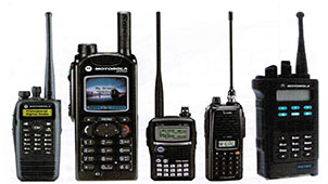 Complete collection of walkie-talkies