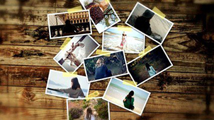 Electronic photo album template topic