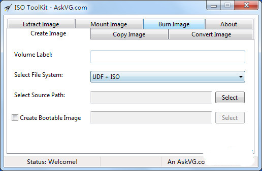 iso image burning ISOToolkit screenshot