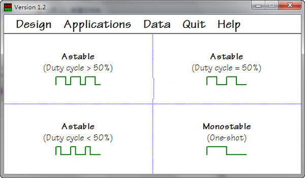 555 timer circuit diagram design software screenshot