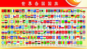 Complete collection of national flags of the world