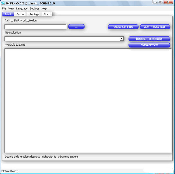 BluRip converts Blu-ray disc to MKV format screenshot