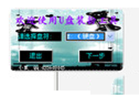 Screenshot of U disk dressing tool