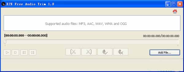 Audio editing software X2XFree