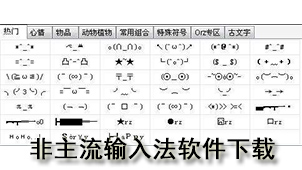 Non-mainstream input method software download