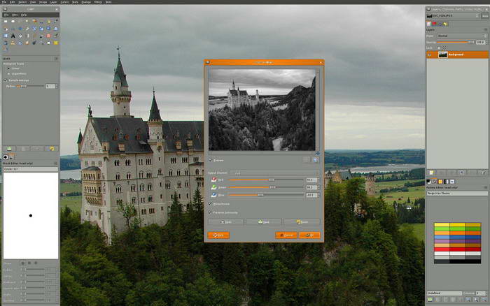 Screenshot of The GIMP For LUNIX