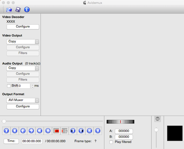 Avidemux mac version screenshot