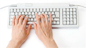 Touch typing practice software area