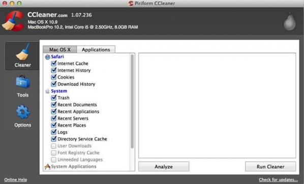 Ccleaner screenshot