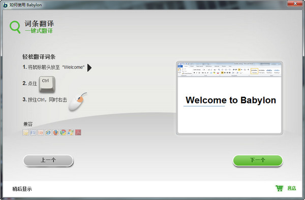 Babylon Pro English translation software download screenshot