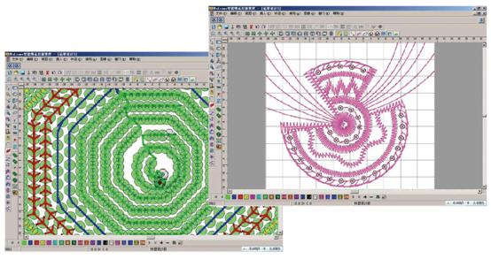 Screenshot of Richpeace Intelligent Embroidery Pattern Making Software