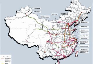 China high-speed rail map