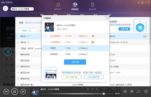 Baidu Music latest version download Baidu music screenshot