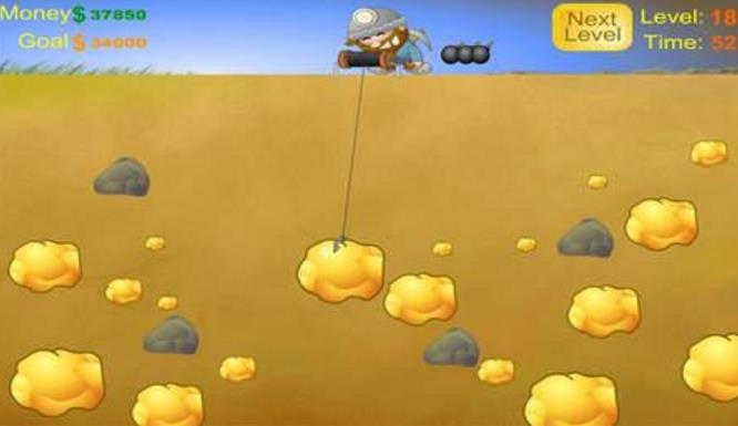 Screenshot of gold mining miner