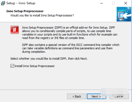 Screenshot of Inno Setup