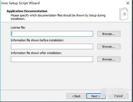 Screenshot of Inno Setup