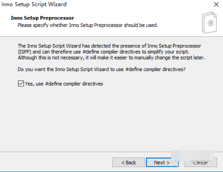 Screenshot of Inno Setup