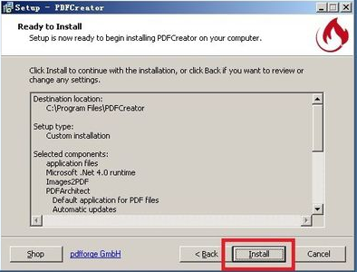 PDF creation generator PDFCreator