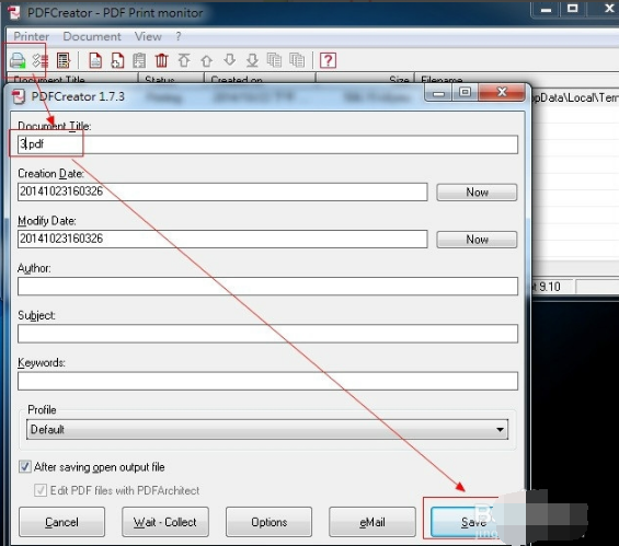 PDF creation generator PDFCreator