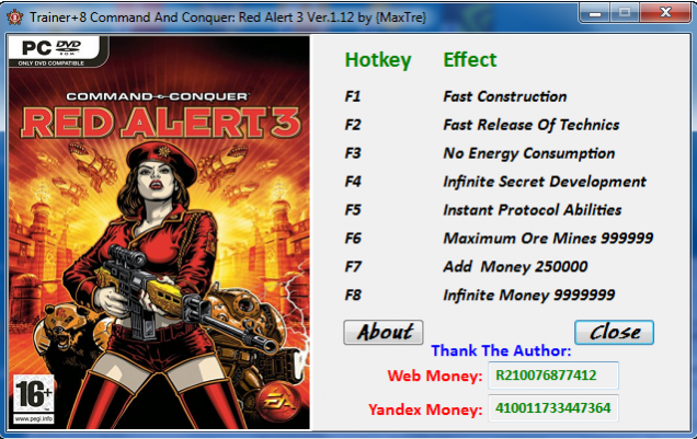 Red Alert 3 eight modifiers MaxTre version