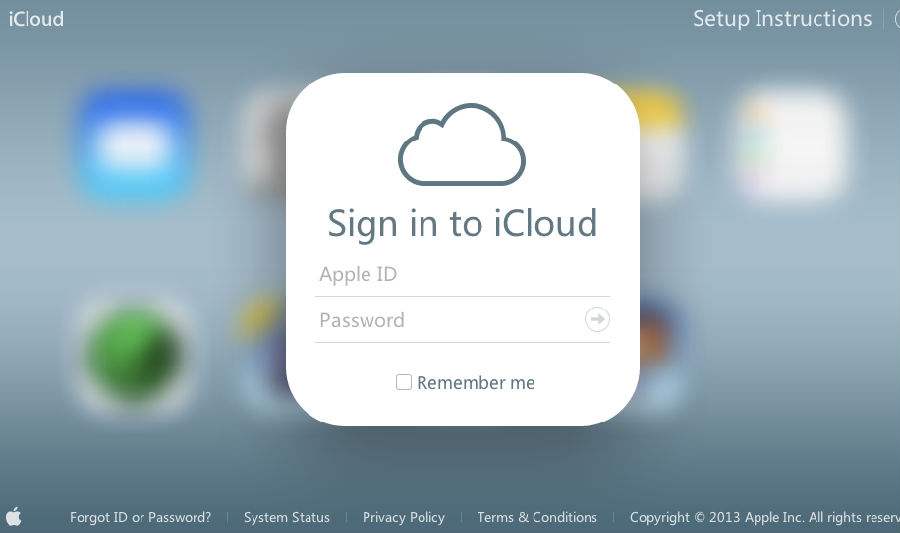 iCloud screenshot