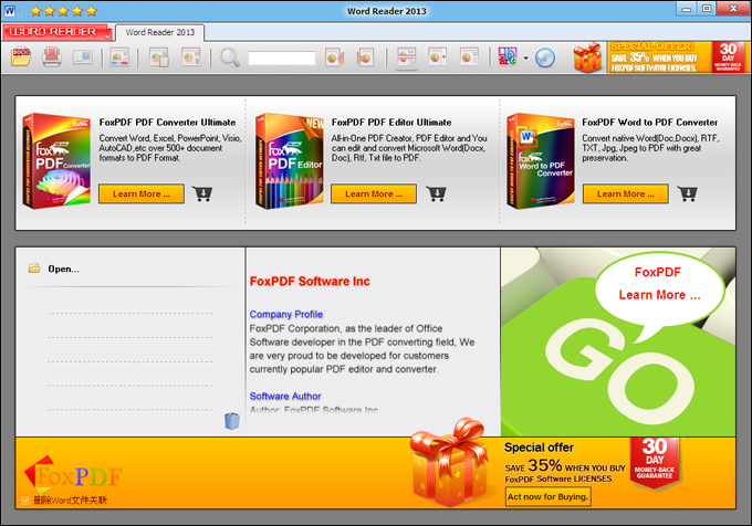 Word Reader (DocX reader) screenshots